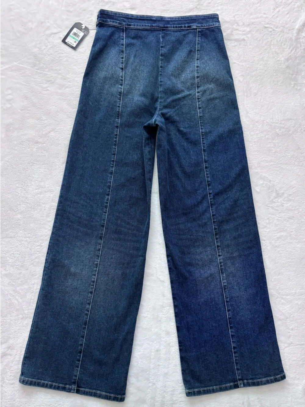 NAUTICA JEANS Wide Leg High Waist Side-Zip Sailor Jean--NWT--8 - Picture 7 of 16